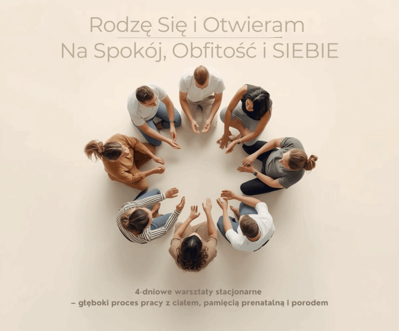 Rodzę się i otwieram na spokój, obfitość i SIEBIE